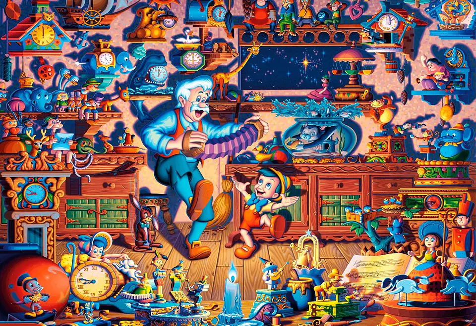 Puzzle 1500 Piezas | Disney Pinocho 2