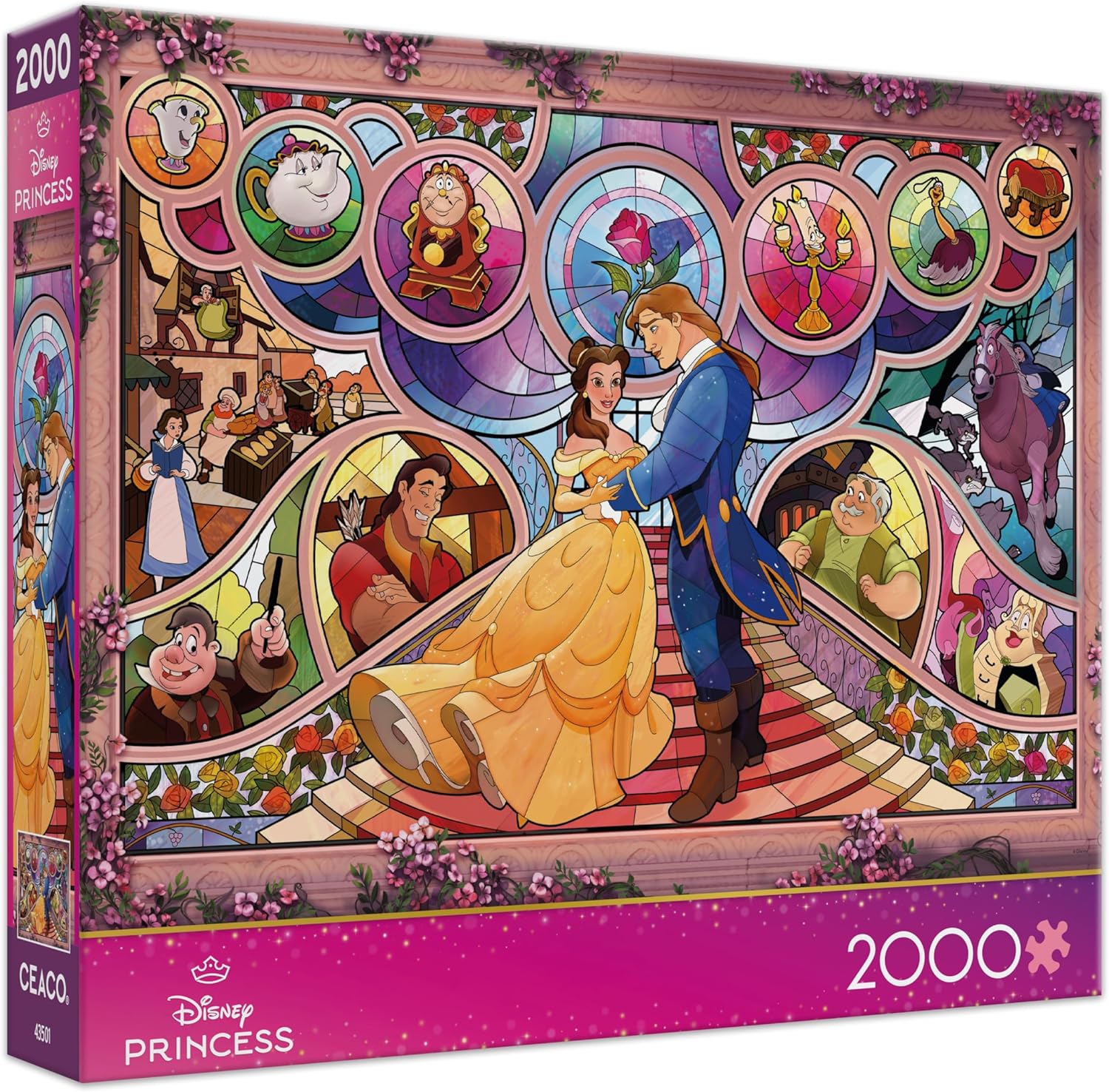 Disney La Bella y La Bestia Vitral