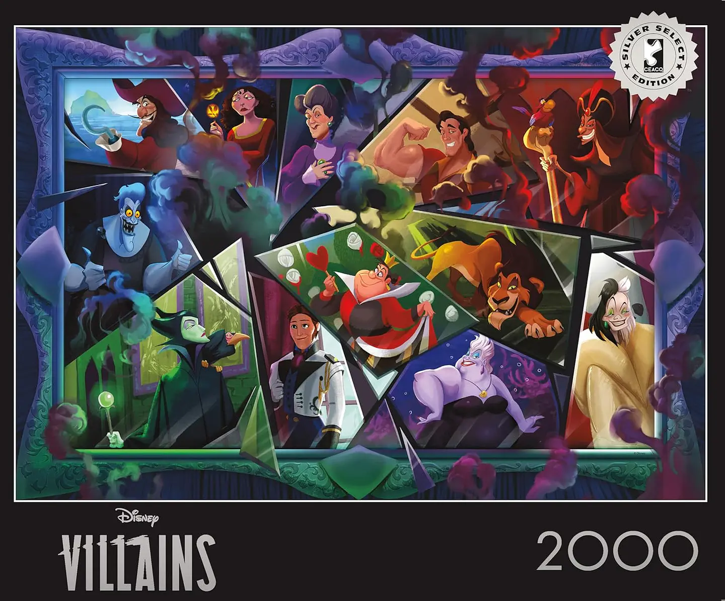 Puzzle 2000 Piezas | Disney Villanos Silver Select 1