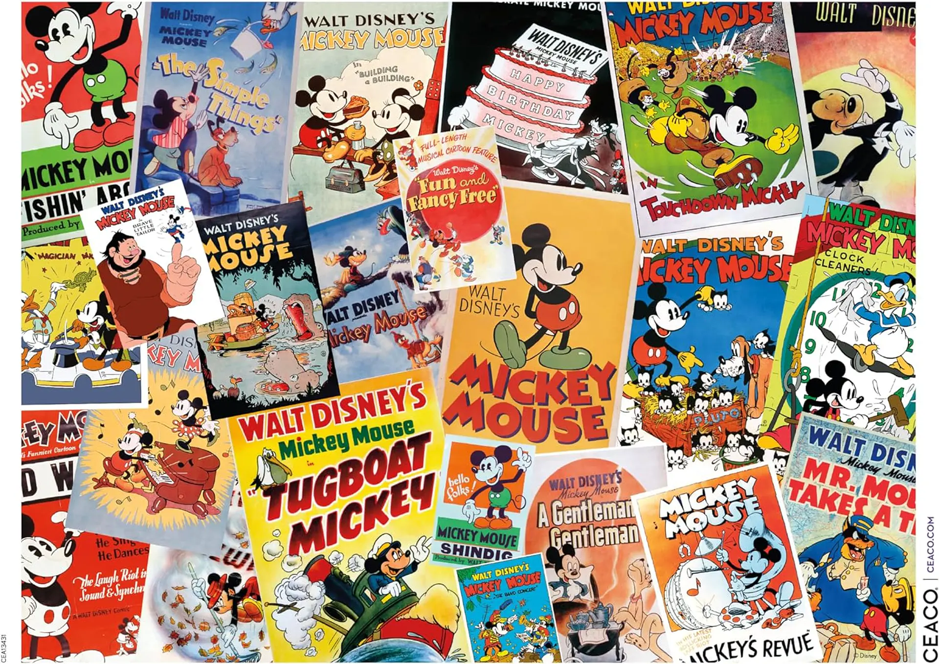 Puzzle 1000 Piezas | Disney Mickey Vintage Collage 2