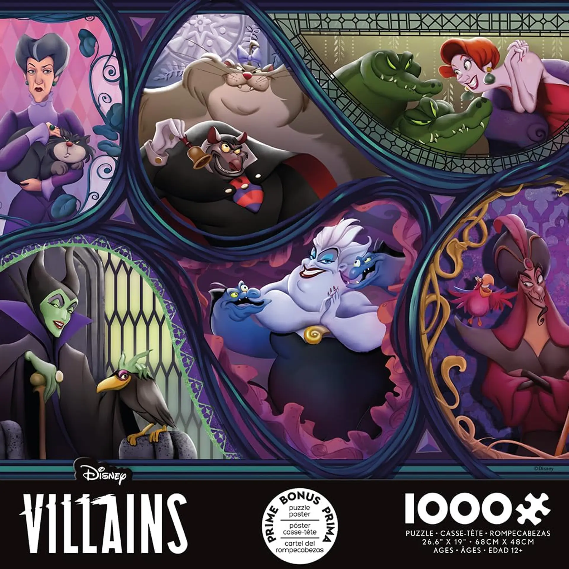 Puzzle 1000 Piezas | Disney Villanos Retratos 4