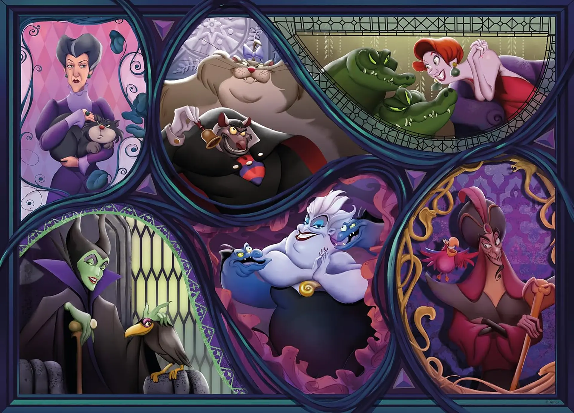 Puzzle 1000 Piezas | Disney Villanos Retratos 2