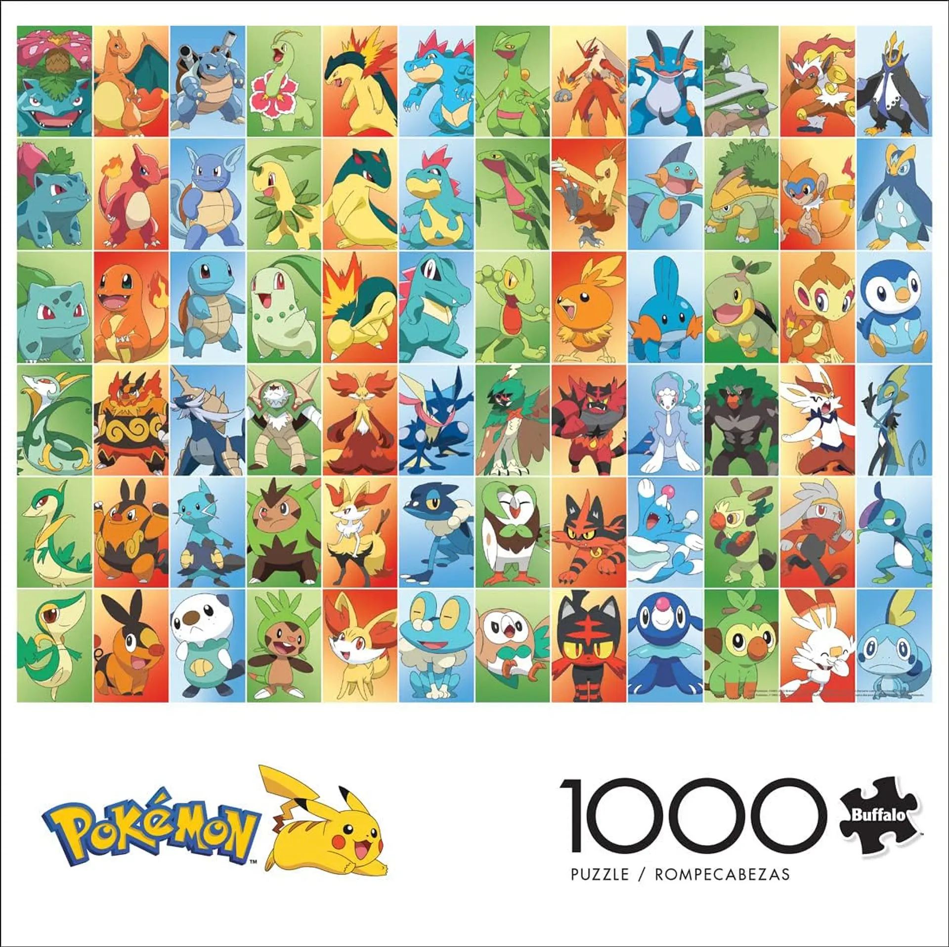 Puzzle 1000 Piezas | Pokémon Iniciales Postales 4