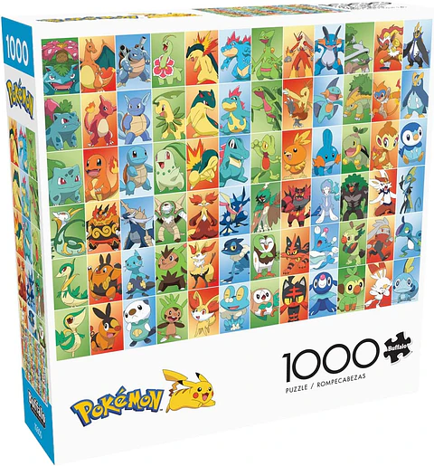 Puzzle 1000 Piezas | Pokémon Iniciales Postales