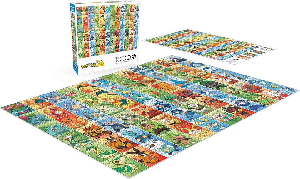 Puzzle 1000 Piezas | Pokémon Iniciales Postales 3