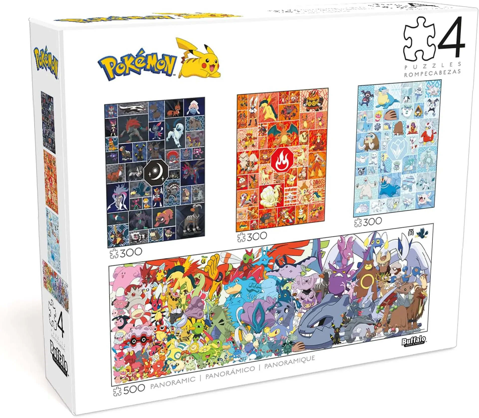 Puzzle 300 y 500 Piezas | Pokémon Eevee Multipack 3 (4 en 1) 1