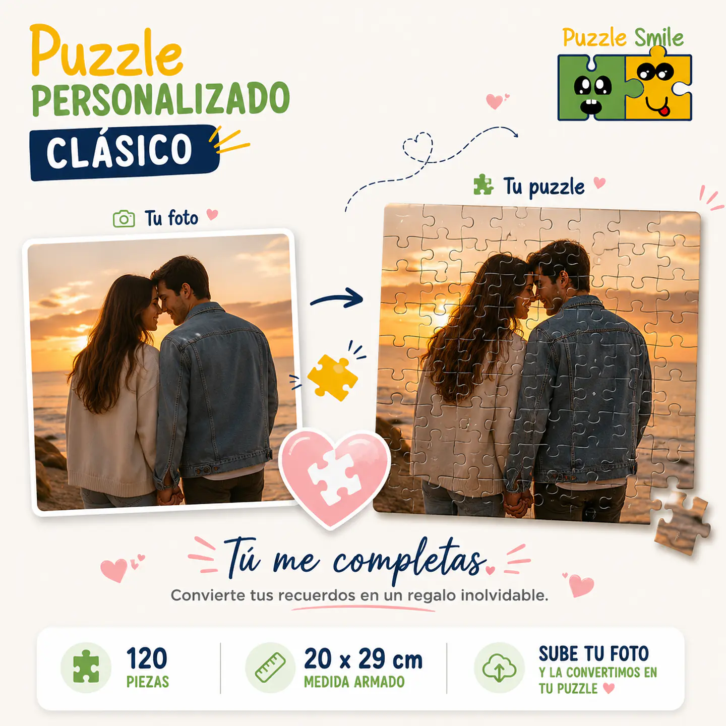 Puzzle Personalizado 120 Piezas - Con tu Foto 1