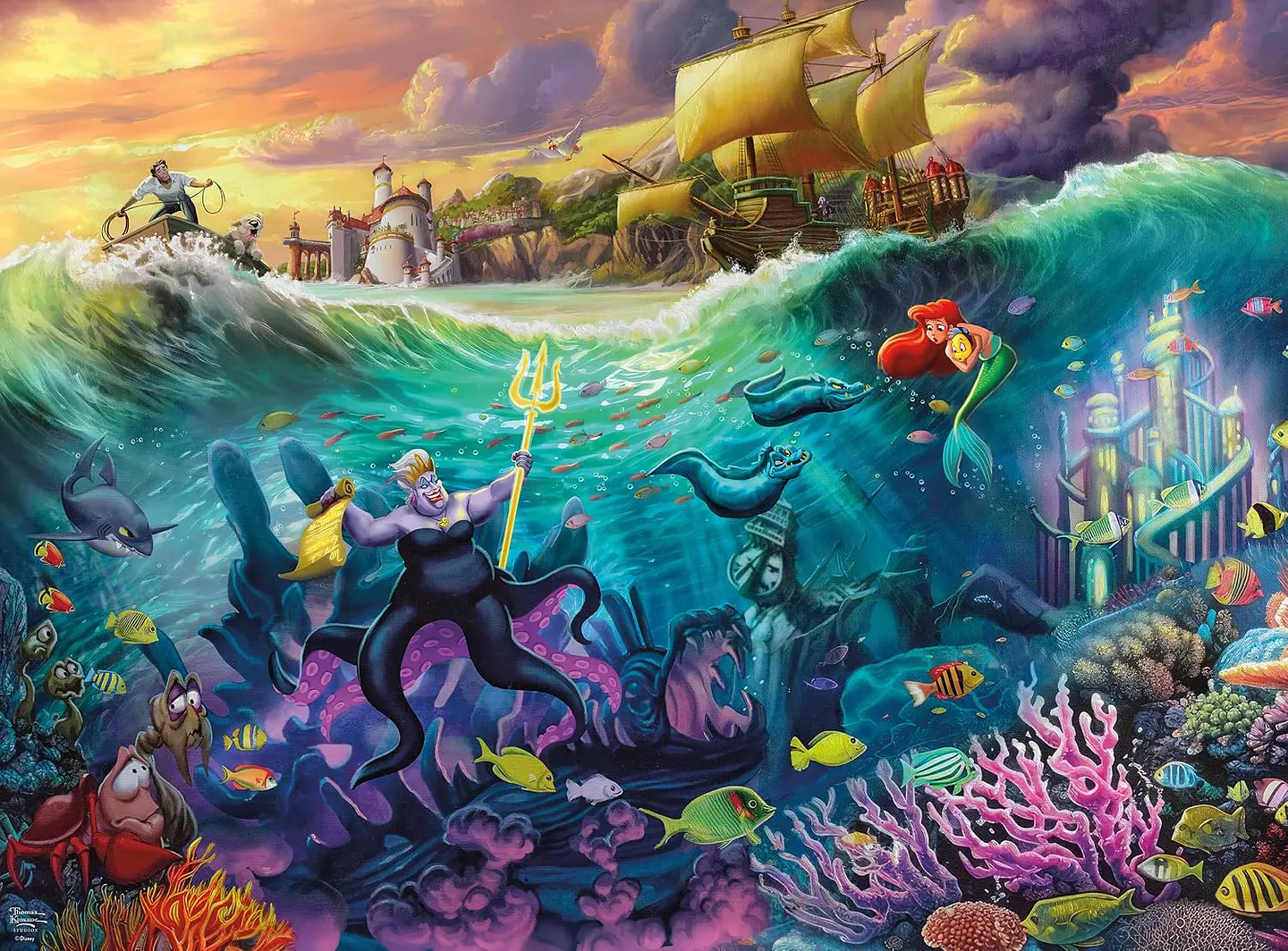 Puzzle 1000 Piezas | Disney Ursula y la Sirenita Silver Select 2