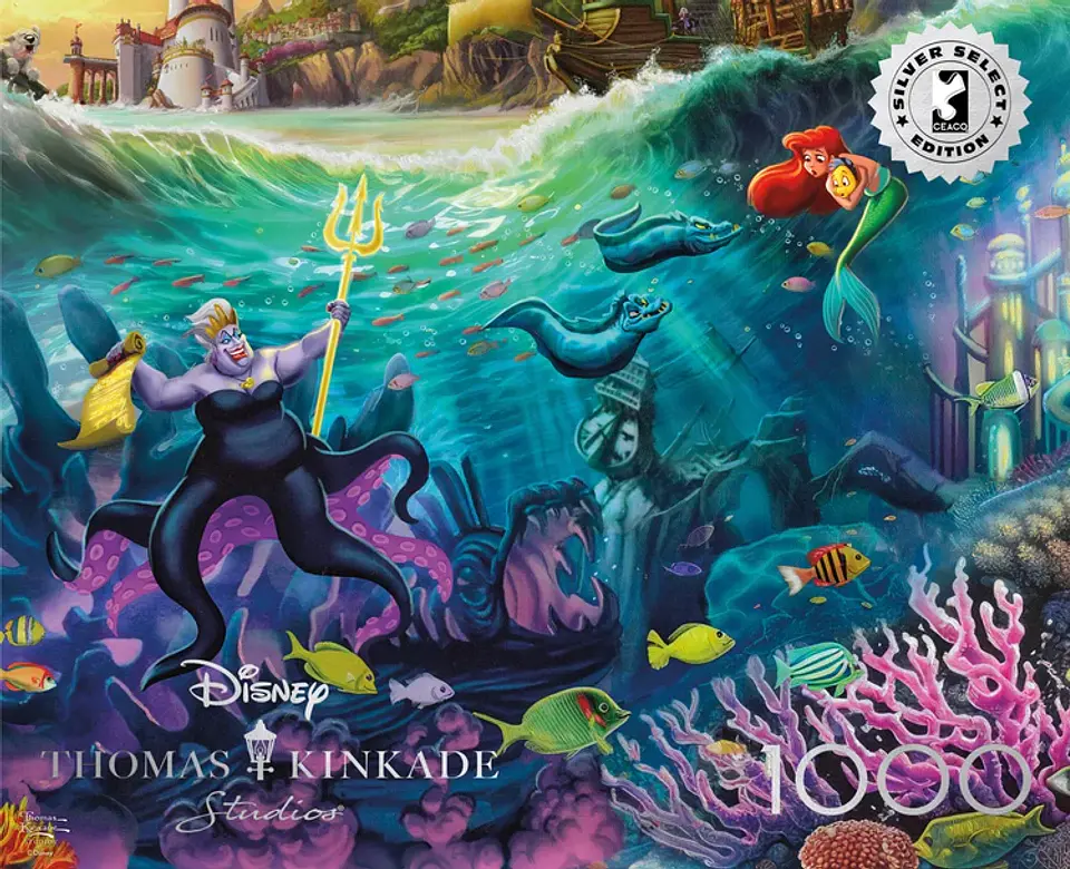 Puzzle 1000 Piezas | Disney Ursula y la Sirenita Silver Select 5