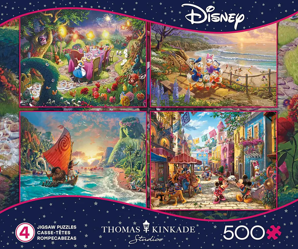 Puzzle (4 en 1) 500 piezas c/u | Disney Multipack (M) Ceaco 6