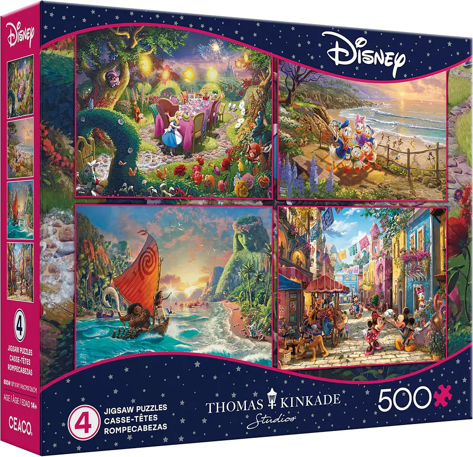 Puzzle (4 en 1) 500 piezas c/u | Disney Multipack (M) Ceaco 1