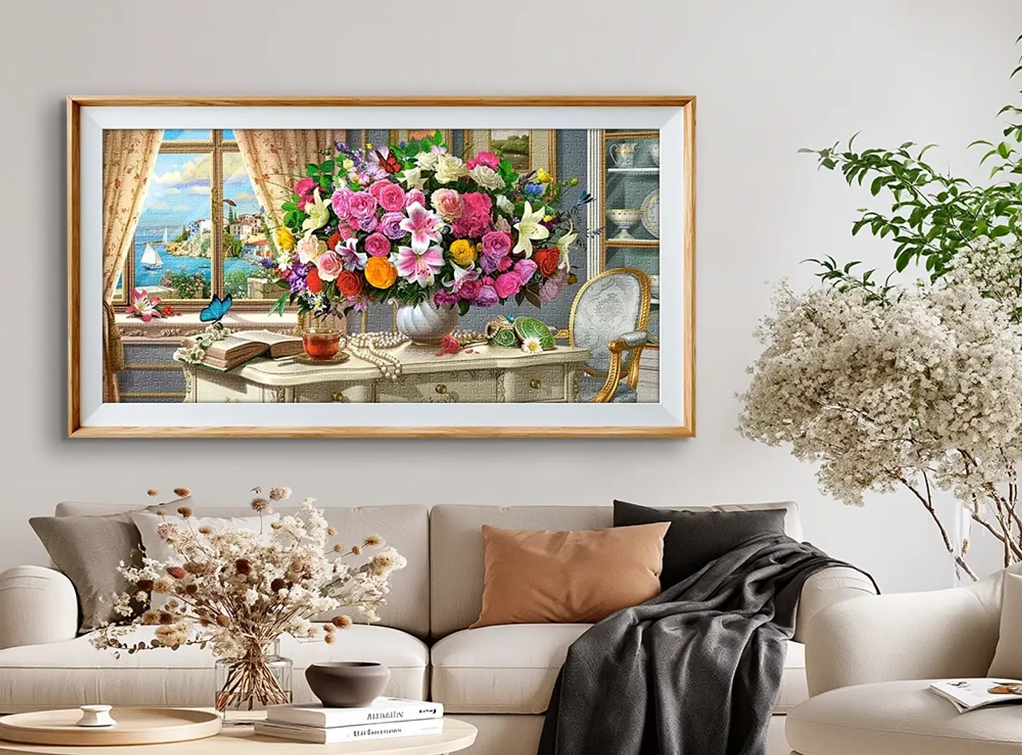 Puzzle 4000 Piezas | Flores de Verano y una Taza de Té 3