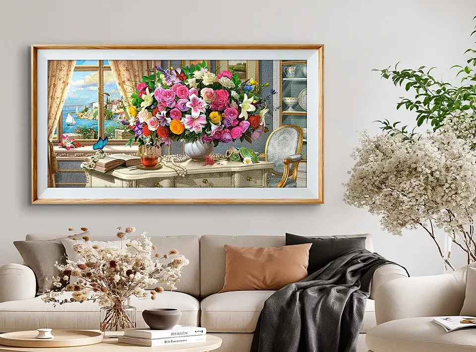 Puzzle 4000 Piezas | Flores de Verano y una Taza de Té 3