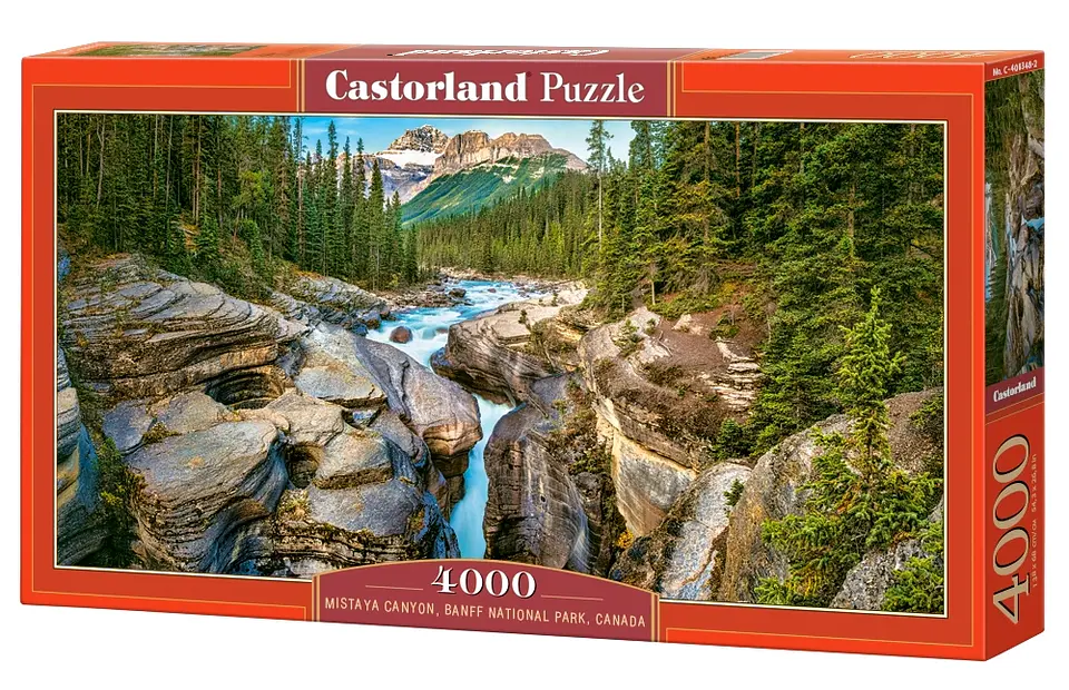 Puzzle 4000 Piezas | Cañón Mistaya, Parque Nacional Banff, Canadá 1