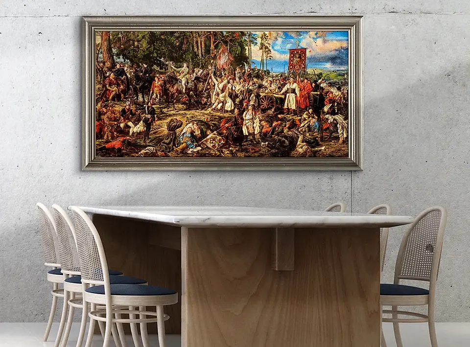 Puzzle 4000 Piezas | Kościuszko en Racławice, Jan Matejko 3