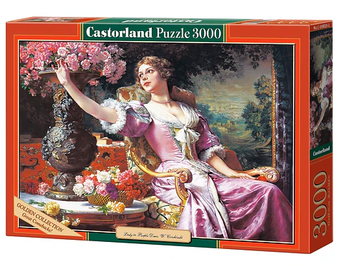 Puzzle 3000 Piezas | Dama con Vestido Morado