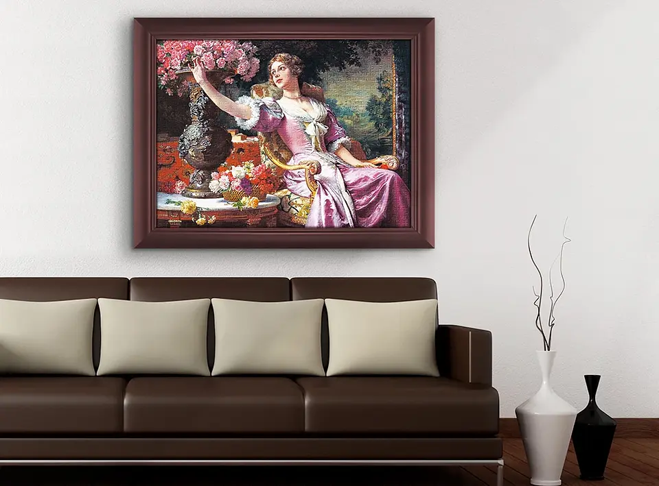 Puzzle 3000 Piezas | Dama con Vestido Morado 3