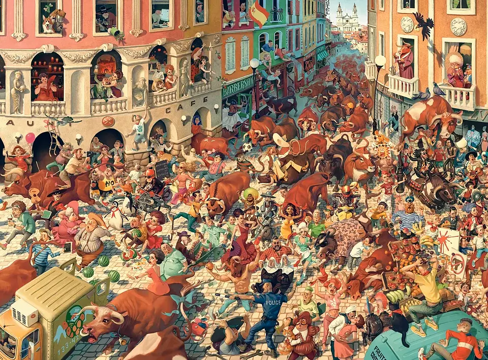 Puzzle 3000 Piezas | Encierro en Pamplona 2