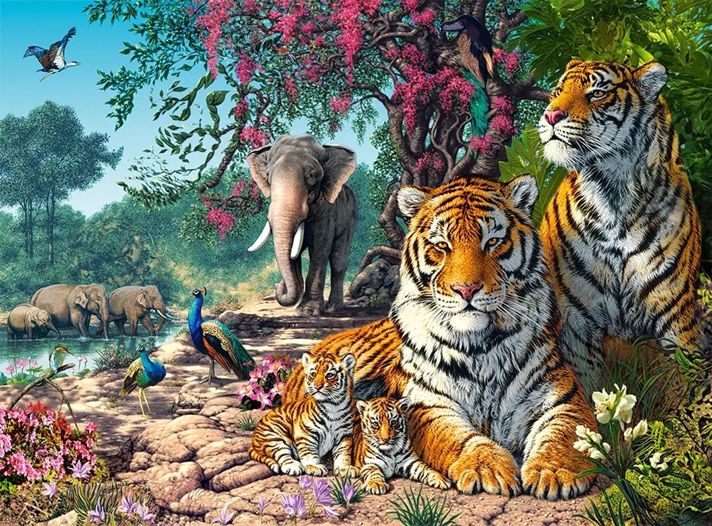 Puzzle 3000 Piezas | Santuario de Tigres 2