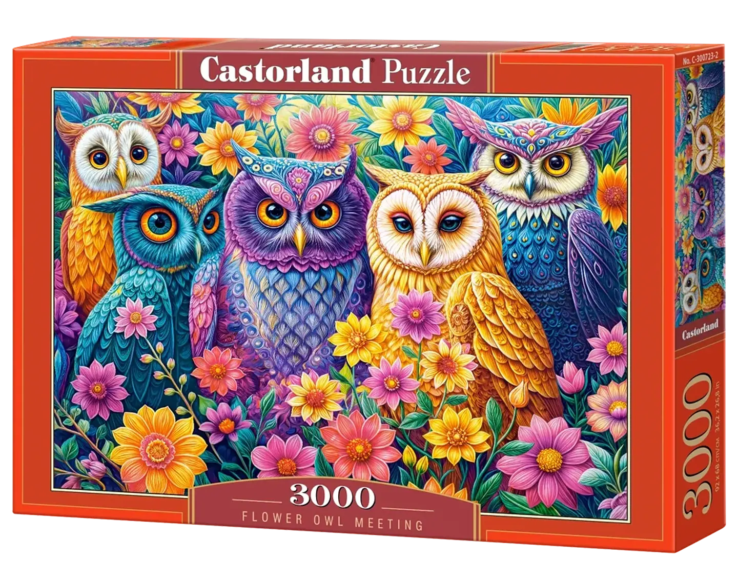 Puzzle 3000 Piezas | Encuentro de Búhos Florales 1