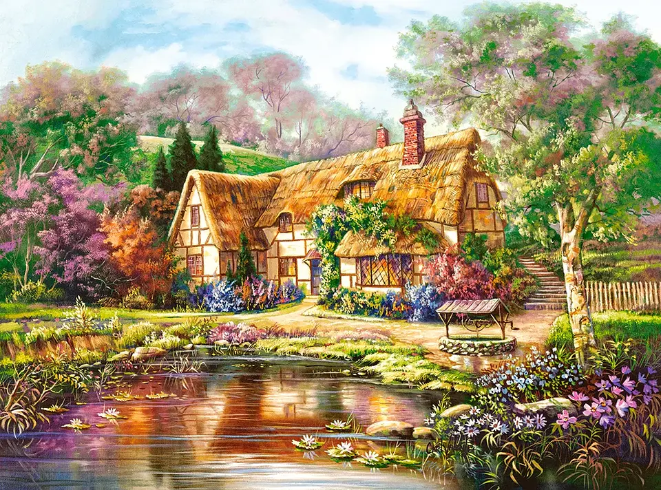 Puzzle 3000 Piezas | Atardecer en el Estanque Woodgreen 2