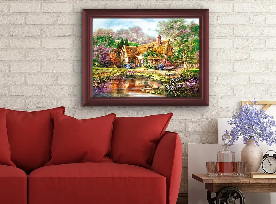 Puzzle 3000 Piezas | Atardecer en el Estanque Woodgreen 3