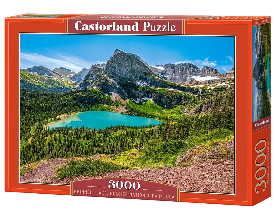 Puzzle 3000 Piezas | Lago Grinnell, Parque Nacional Glacier, EE. UU. 1