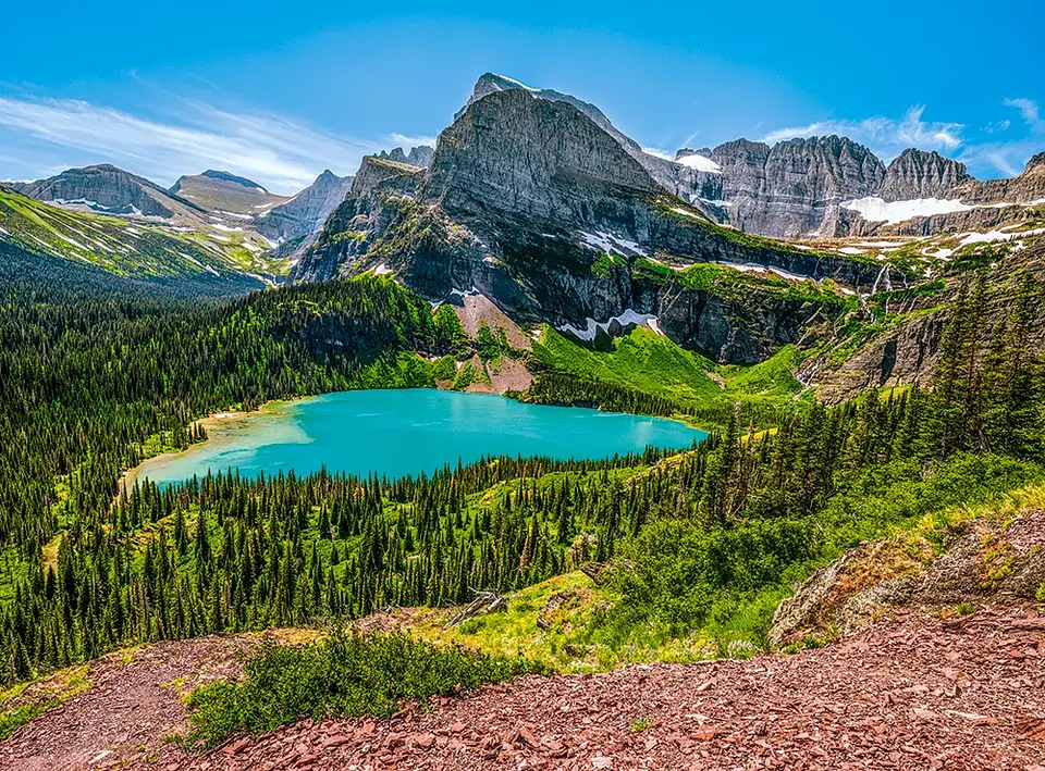 Puzzle 3000 Piezas | Lago Grinnell, Parque Nacional Glacier, EE. UU. 2