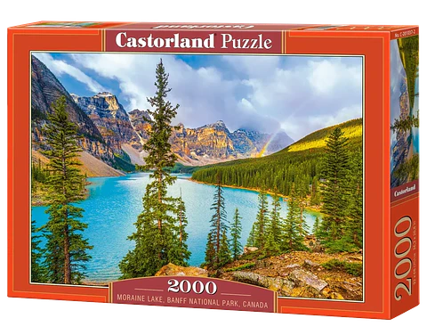 Puzzle 2000 Piezas | Lago Moraine, Parque Nacional Banff, Canadá
