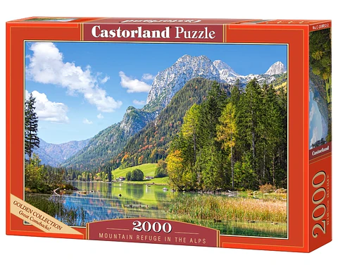 Puzzle 2000 Piezas | Refugio de Montaña en los Alpes