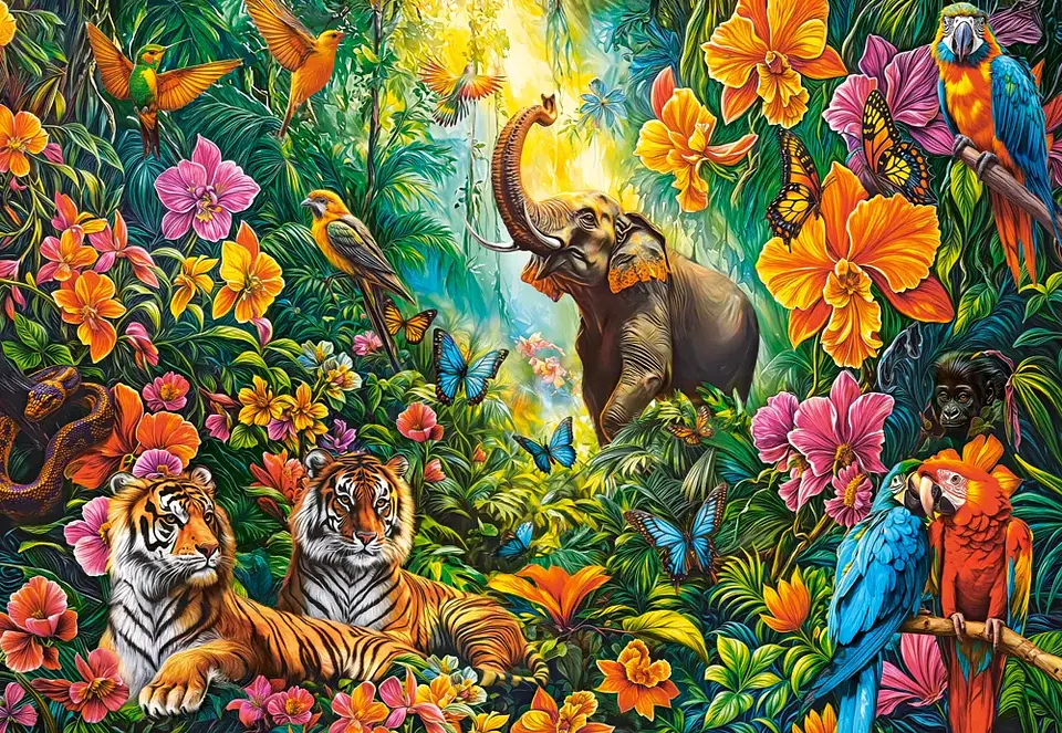 Puzzle 1000 Piezas | Selva en Flor 2