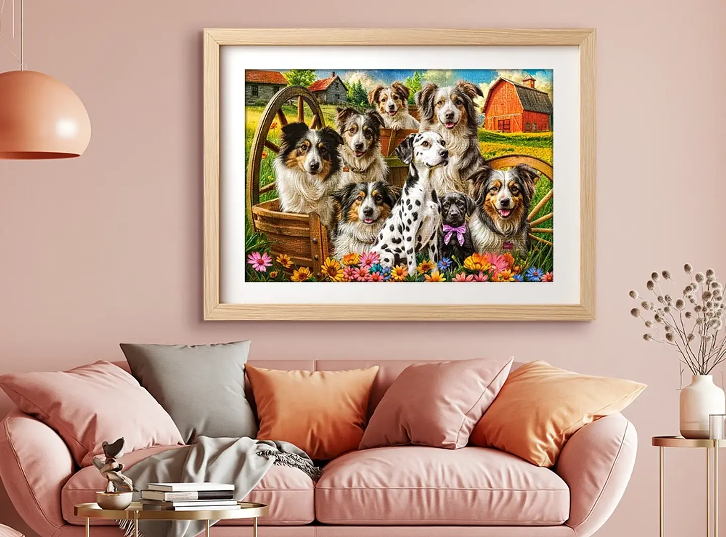 Puzzle 1000 Piezas | Perros Felices en el Campo 2
