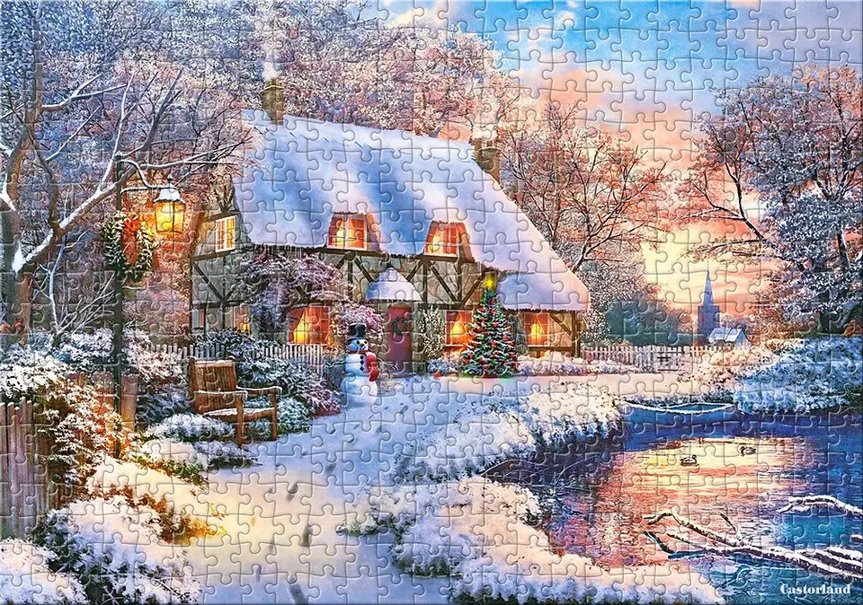 Puzzle 500 Piezas | Cabaña Invernal 2