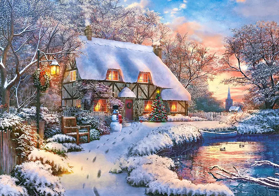 Puzzle 500 Piezas | Cabaña Invernal 4