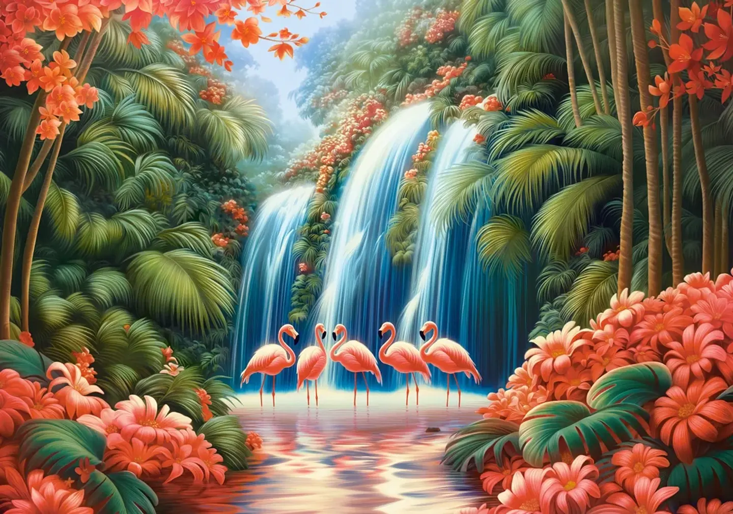 Puzzle 500 Piezas | Paraíso de Flamencos 2