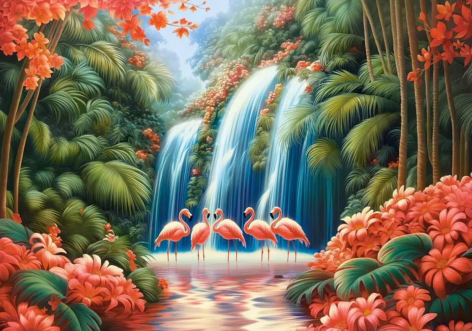 Puzzle 500 Piezas | Paraíso de Flamencos 2