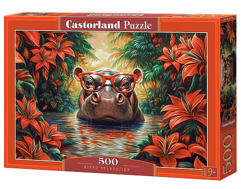 Puzzle 500 Piezas | Relajación de Hipopótamo