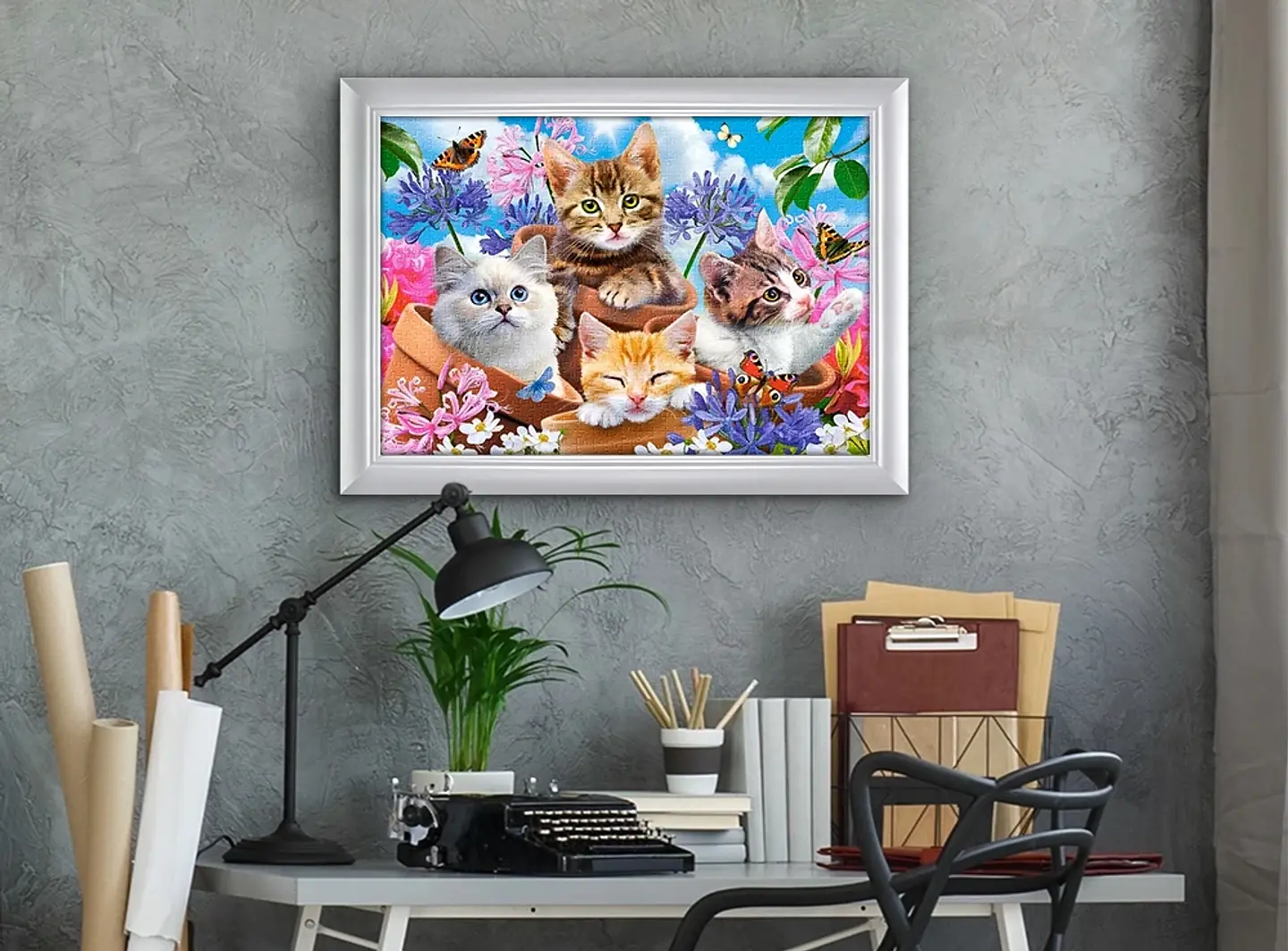 Puzzle 500 Piezas | Gatitos con Flores 3