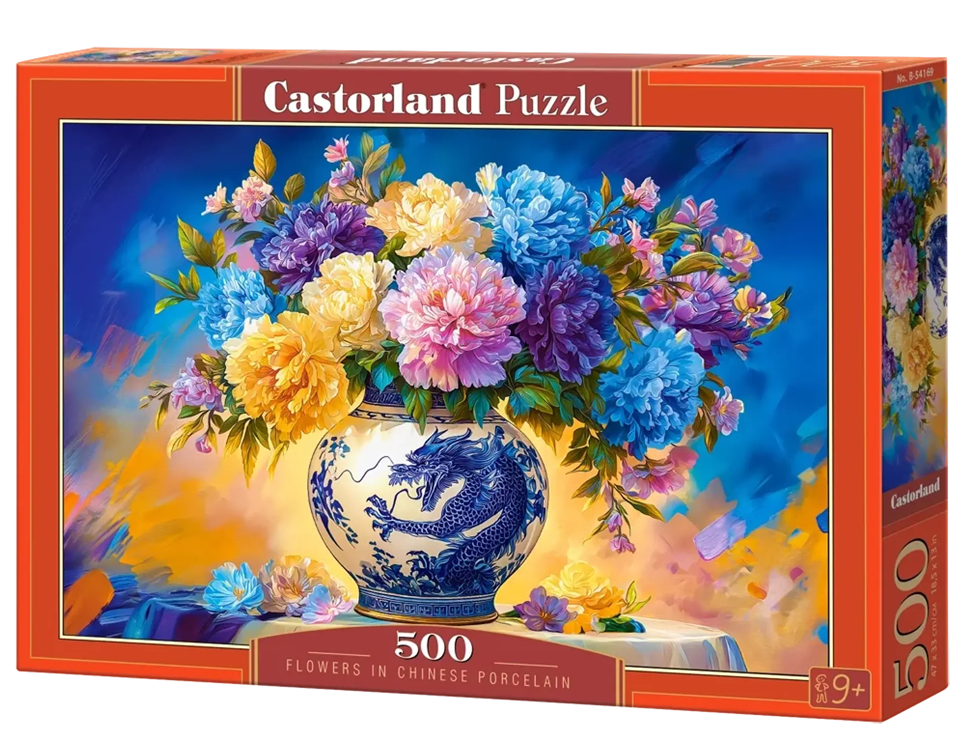 Puzzle 500 Piezas | Flores en Porcelana China 1