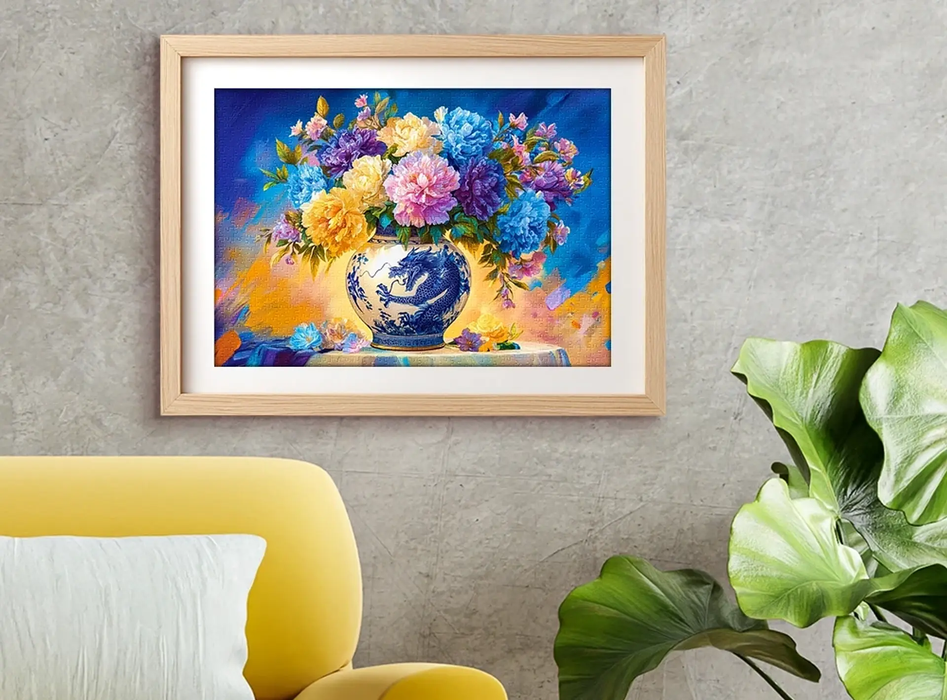 Puzzle 500 Piezas | Flores en Porcelana China 3