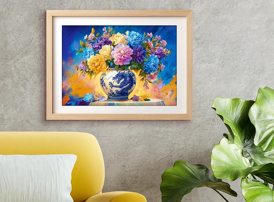 Puzzle 500 Piezas | Flores en Porcelana China 3
