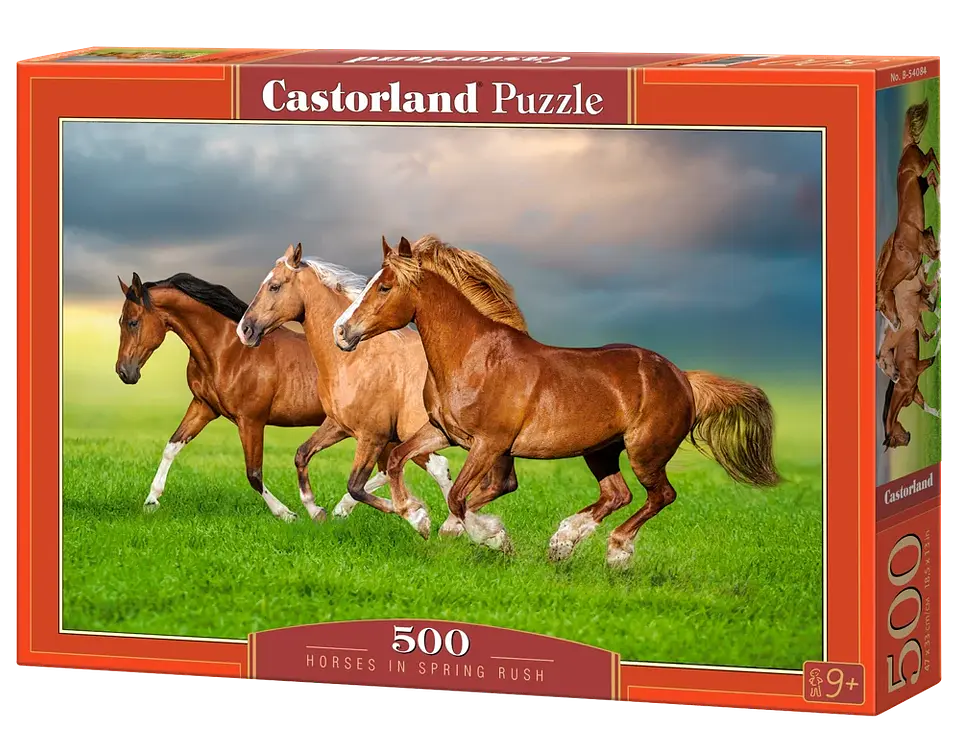 Puzzle 500 Piezas | Caballos Galopando en Primavera 1