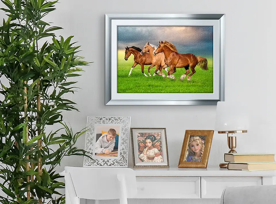 Puzzle 500 Piezas | Caballos Galopando en Primavera 3