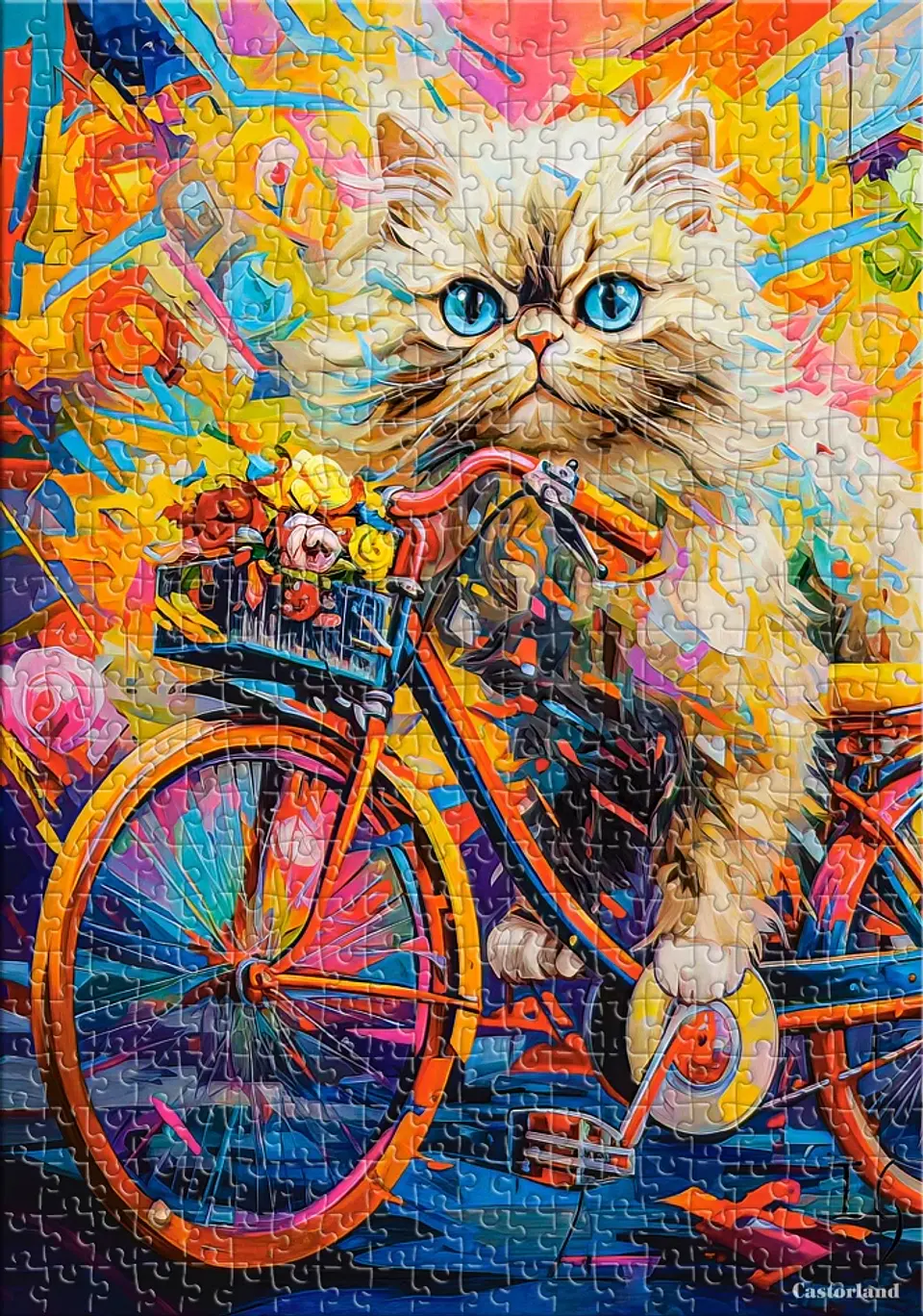 Puzzle 500 Piezas | Paseo Floral del Gatito 4