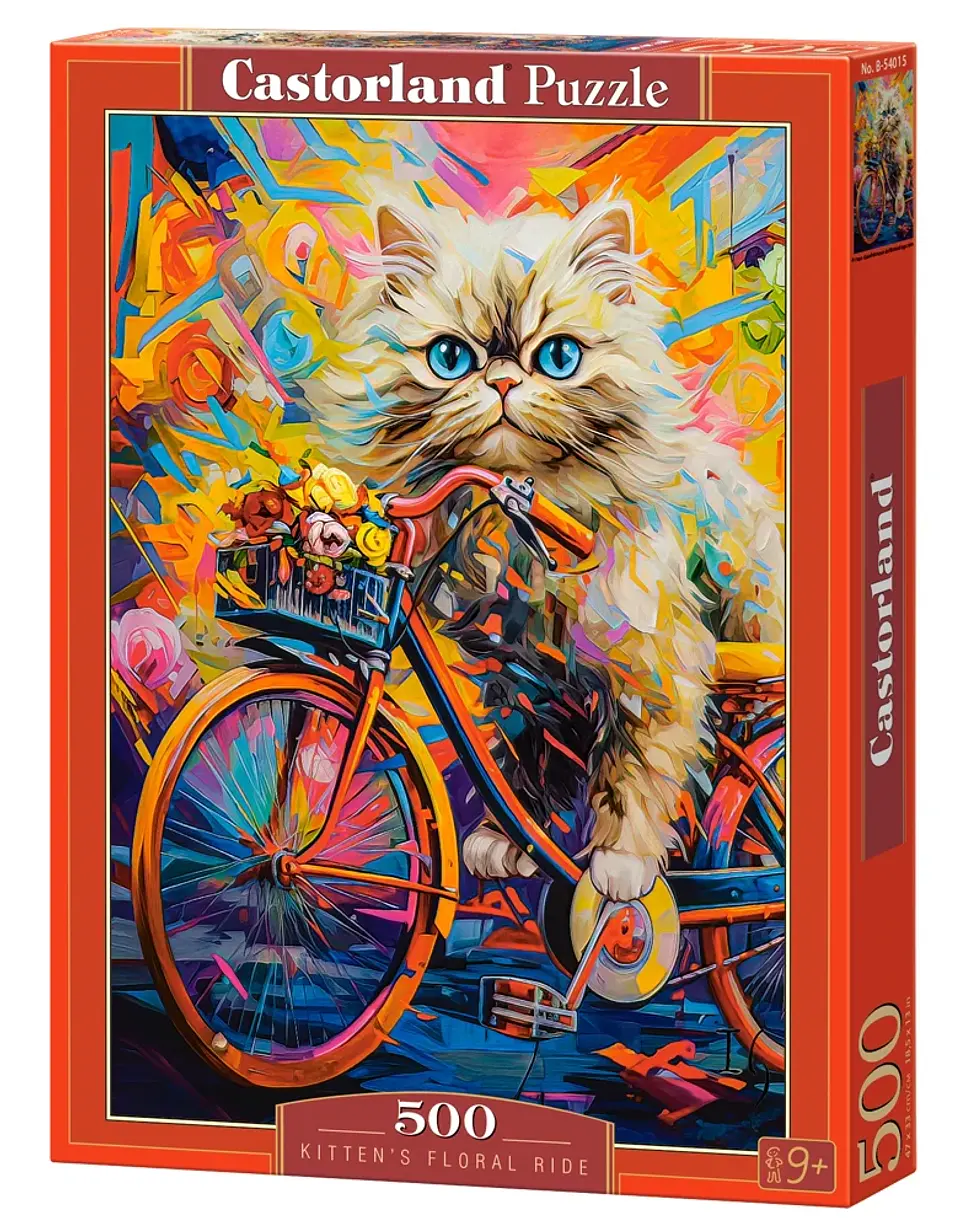 Puzzle 500 Piezas | Paseo Floral del Gatito 1