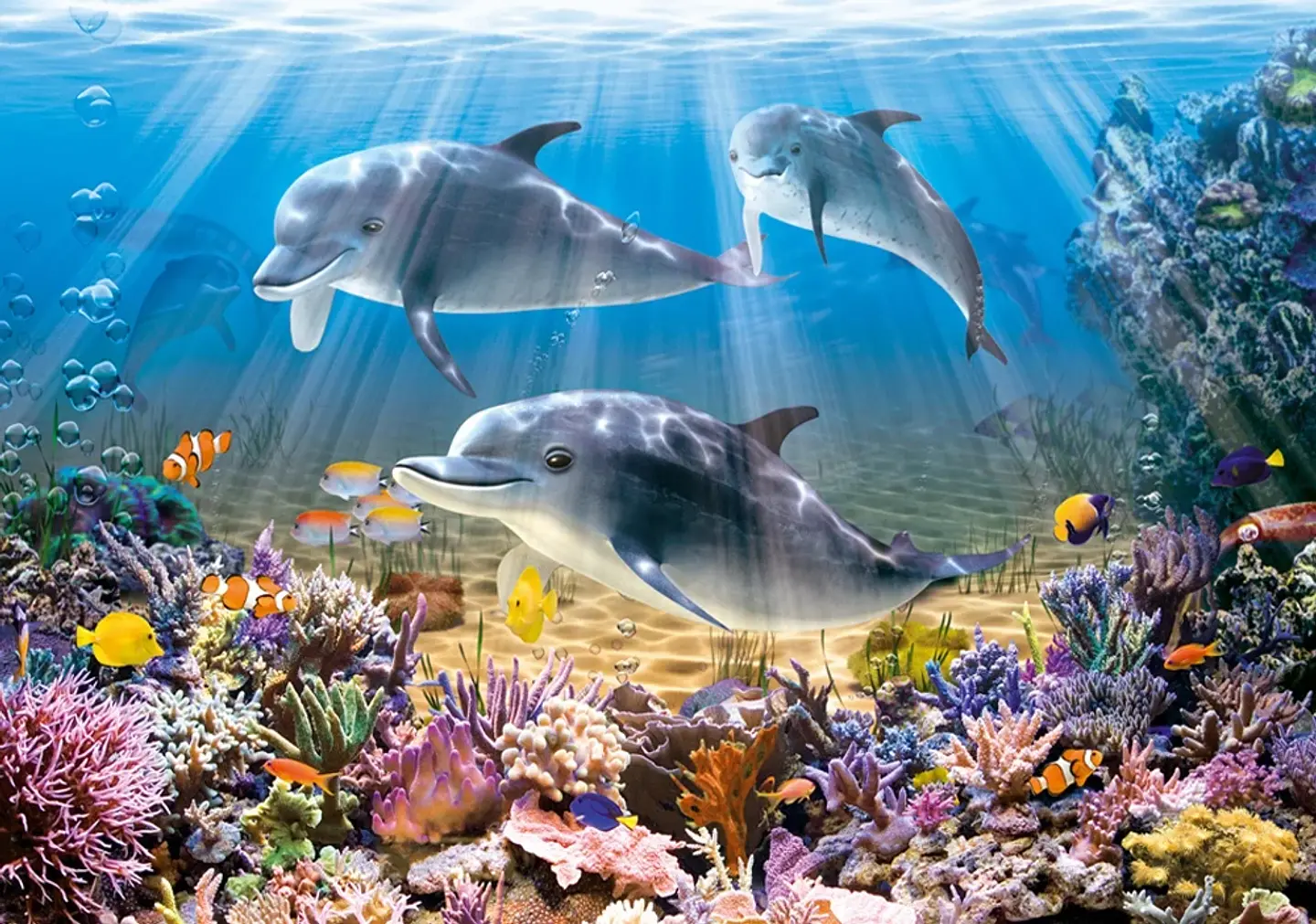 Puzzle 500 Piezas | Delfines Bajo el Agua 3