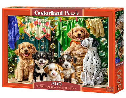 Puzzle 500 Piezas | Cachorros y Travesuras