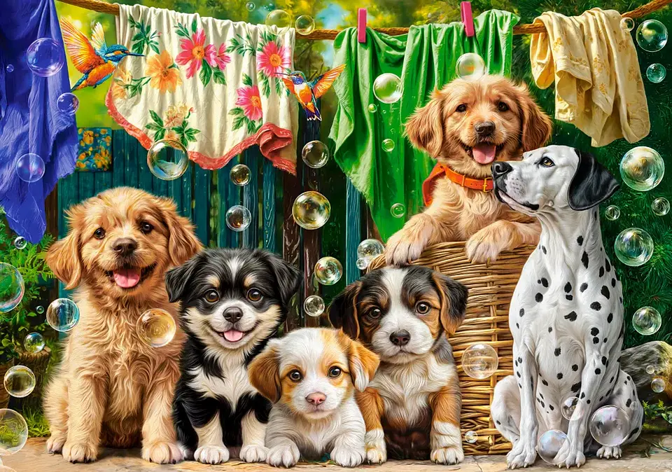 Puzzle 500 Piezas | Cachorros y Travesuras 2