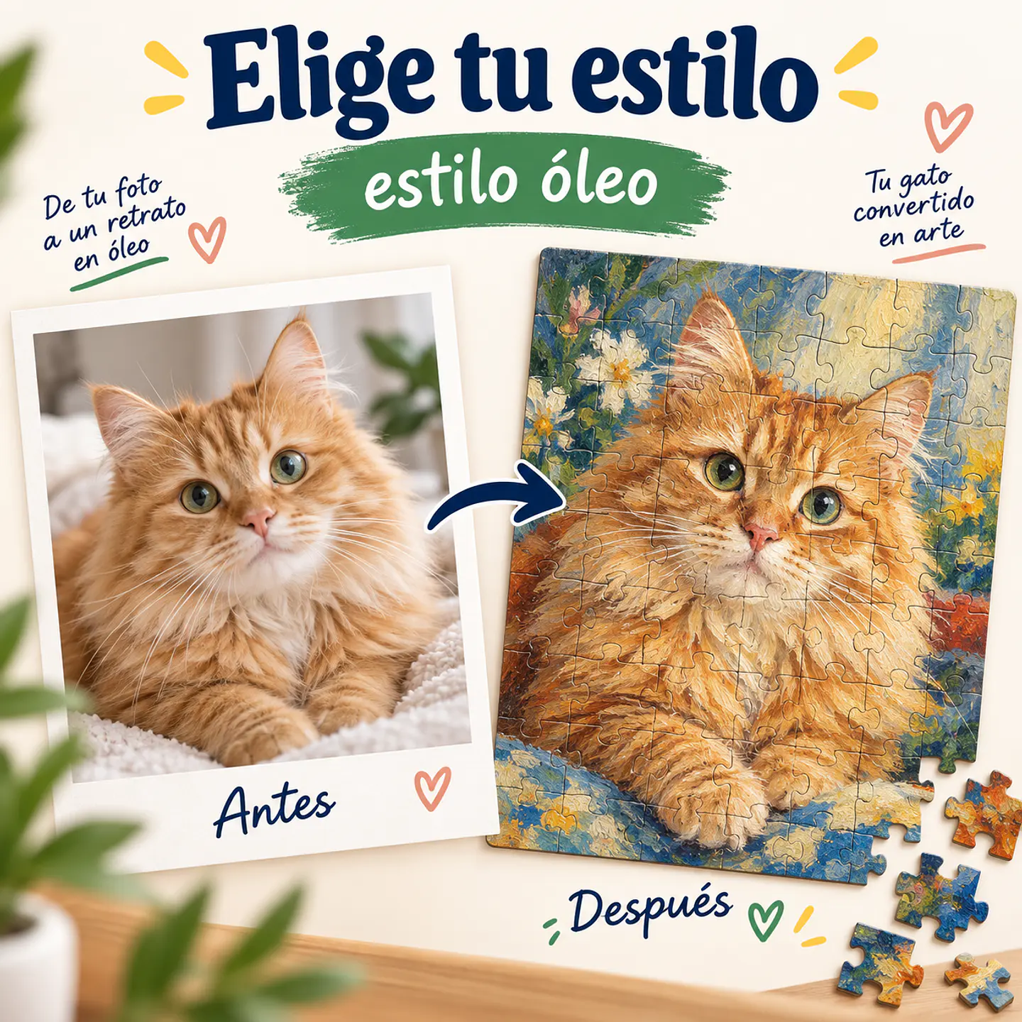 Puzzle Artístico de Mascota | Transforma a tu Peludo 3