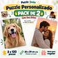 Pack 2 Puzzles Personalizados 120 Piezas - Con tu Foto - Miniatura 1